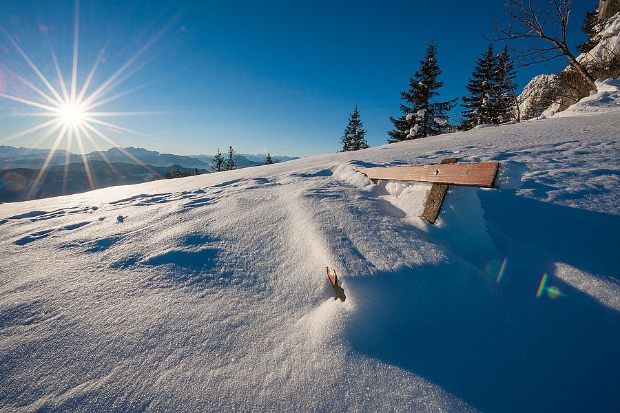 2. Schneeschuh Wanderung Haar Alm Schneid – a richtig gscheide Tour